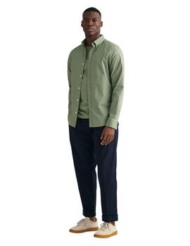 Gant  Camisa Slim Broadcloth Bd Kalamata Green