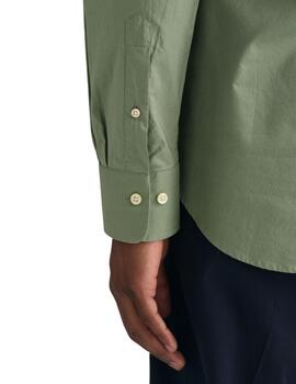 Gant  Camisa Slim Broadcloth Bd Kalamata Green