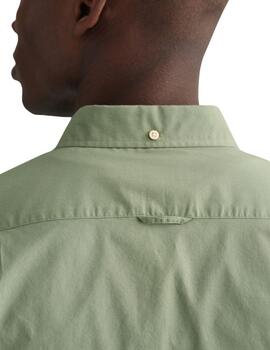 Gant  Camisa Slim Broadcloth Bd Kalamata Green
