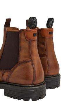 Pepe Jeans Botas Logan Chelsea Cognac Brown