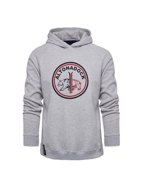 Generalizar masa Reina Sudadera Altonadock Gris Con Capucha y Logo Para Hombre