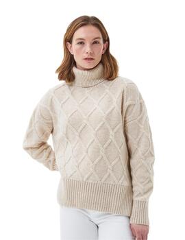 Barbour Jersey Liso Pico Oatmeal