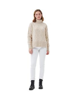 Barbour Jersey Liso Pico Oatmeal