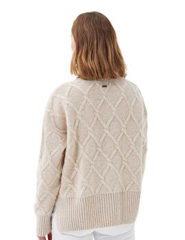 Barbour Jersey Liso Pico Oatmeal