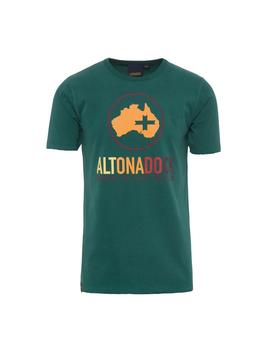 Camiseta Altonadock Verde Logo Para Hombre