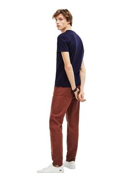 Lacoste Tee-Shirt Ras Du Cou Manches Courtes Marin