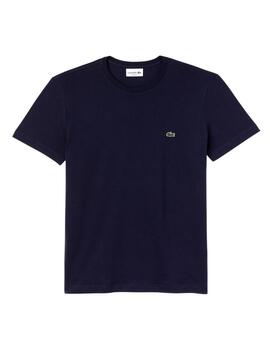 Lacoste Tee-Shirt Ras Du Cou Manches Courtes Marin