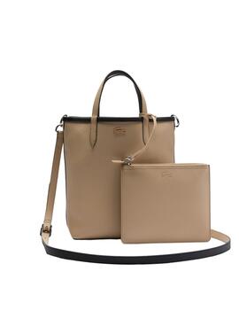 Lacoste Vertical Shopping Bag Noir Krema