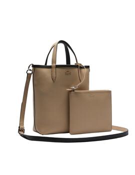 Lacoste Vertical Shopping Bag Noir Krema