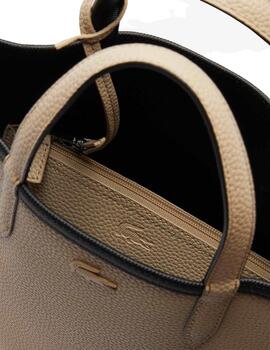 Lacoste Vertical Shopping Bag Noir Krema