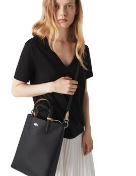Lacoste Vertical Shopping Bag Noir Krema