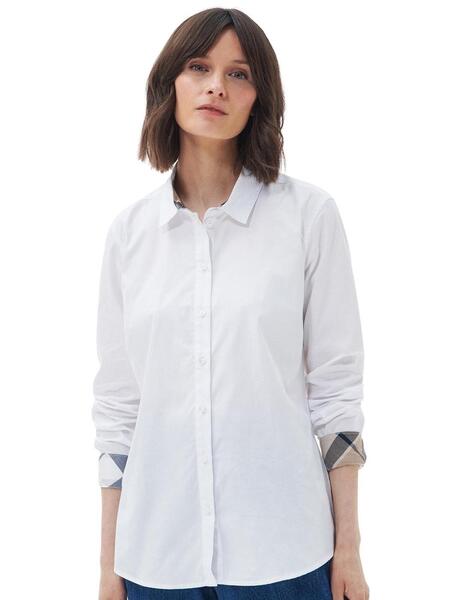 Barbour Camisa White/Fawn