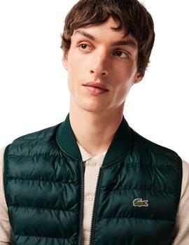 Chaleco acolchado de hombre Lacoste en material hidrófugo