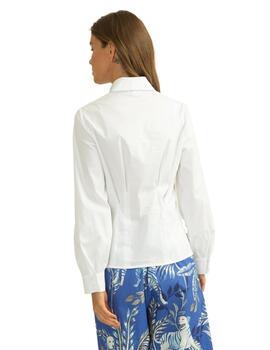 Alba Conde Blusa Blanco
