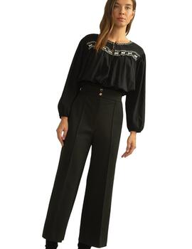 Alba Conde Pantalon Negro