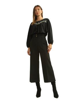 Alba Conde Pantalon Negro