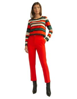 Alba Conde Pantalon Rojo