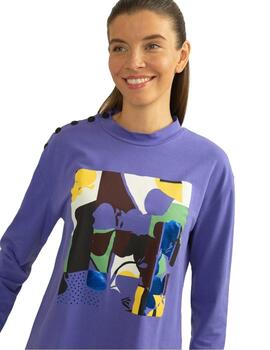 Alba Conde Camiseta Violeta