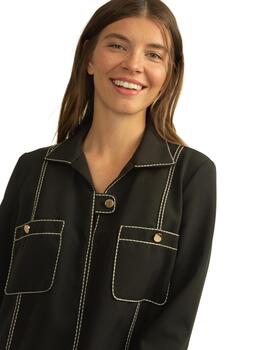 Alba Conde Blusa Negro
