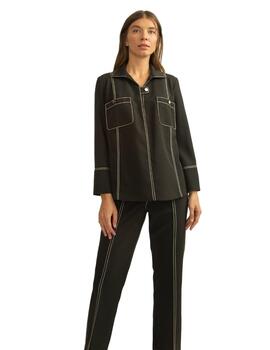Alba Conde Pantalon Negro