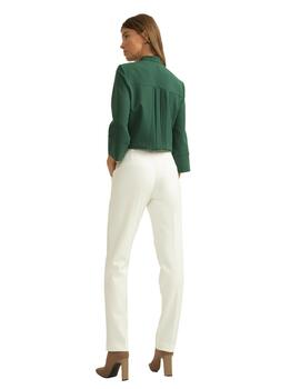 Alba Conde Pantalon Blanco