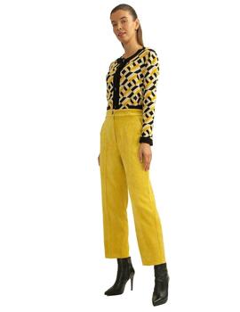Alba Conde Pantalon Amarillo