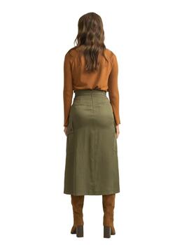 Alba Conde Falda Kaki