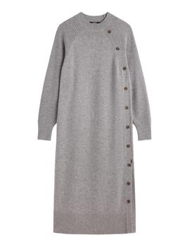 Ecoalf Tejoalf Dress Woman Grey Melange