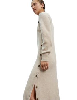 Ecoalf Tejoalf Dress Woman Taupe Melange