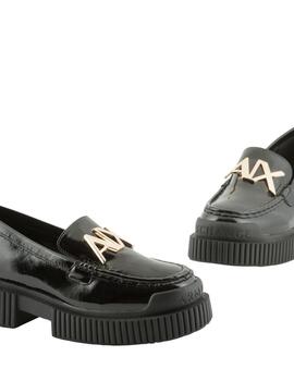 Armani Mocassini Naplack Pu Black Black