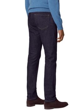 Hackett Pantalones Rinse Wash Denim Denim Blue