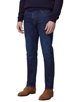Hackett Pantalones Vintage Wash Denim Denim Blue