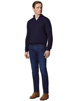 Hackett Pantalones Vintage Wash Denim Denim Blue