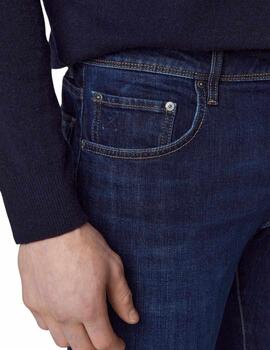 Hackett Pantalones Vintage Wash Denim Denim Blue
