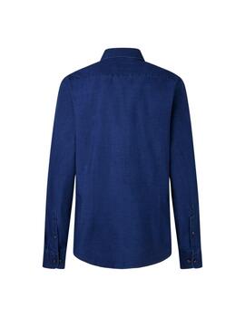 Hackett Camisa Mid Blue Denim Indigo Blue