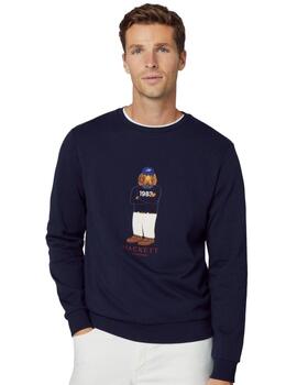 Hackett Sudadera Harry Logo Crew Navy