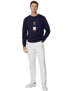 Hackett Sudadera Harry Logo Crew Navy