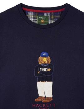 Hackett Sudadera Harry Logo Crew Navy