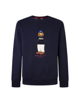 Hackett Sudadera Harry Logo Crew Navy