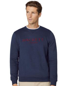 Hackett Sudadera Heritage Crew Navy