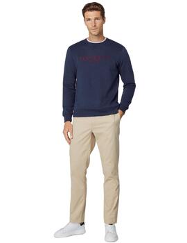 Hackett Sudadera Heritage Crew Navy