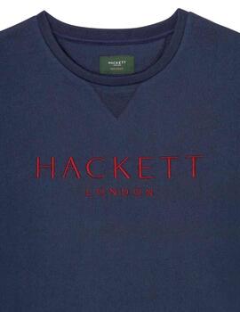 Hackett Sudadera Heritage Crew Navy