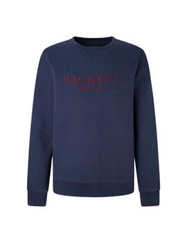 Hackett Sudadera Heritage Crew Navy