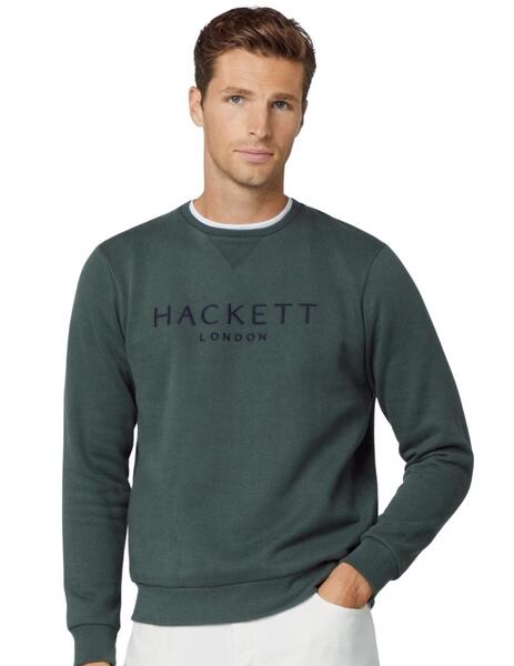 Hackett London Sudadera Con Capucha Y Emblemas Deep Forest