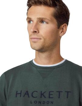 Hackett Sudadera Heritage Crew Dark Green