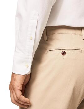 Hackett Camisa Washed Oxford Blanca