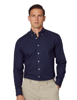 Hackett Camisa Garment Dyed Oxford Navy