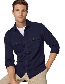 Hackett Camisa Jersey Overshirt Navy