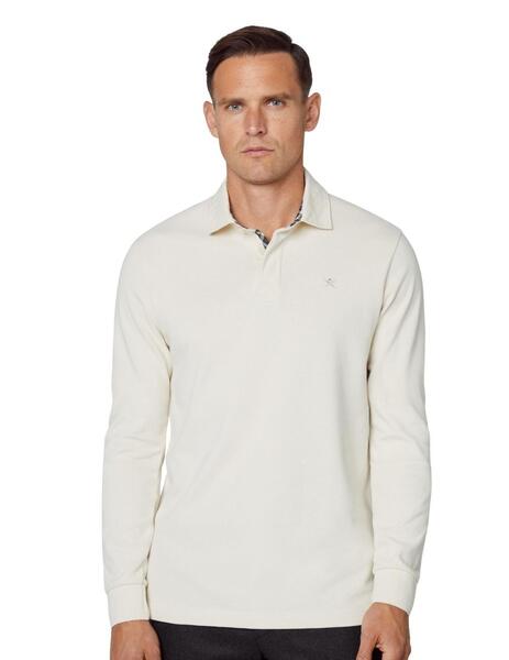 Hackett Polo Woven Trim Rubgy Birch