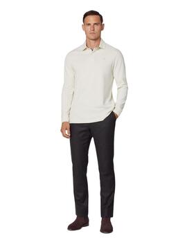Hackett Polo Woven Trim Rubgy Birch